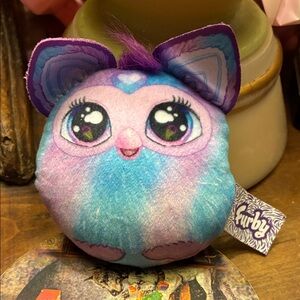 Mini Furby Plush Toy in Blue and Purple